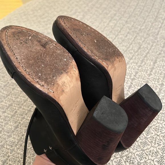 Rag & Bone Black Leather Harrow Ankle Boots - EU 39 - US 8.5 - Picture 10 of 10
